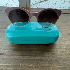Kate Spade new Deandra Blush Pink Gold Sunglasses O/S with Case
